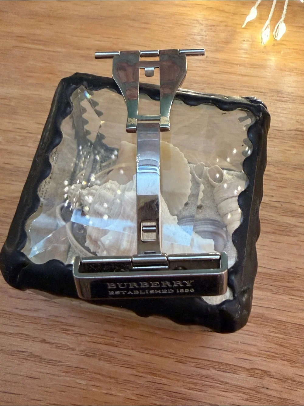 Authentic Burberry Watch Deployment Clasp Stainless Steel Band Replacement